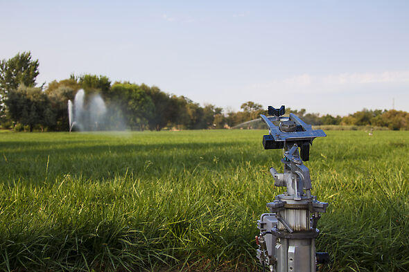 Irrigating a ranch with a Big Gun automation irrigation system